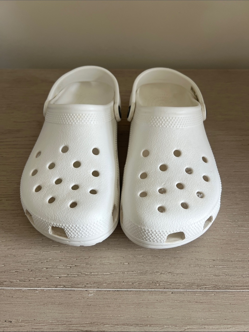 Crocs slip on clog slide mens 7 women’s 9 white